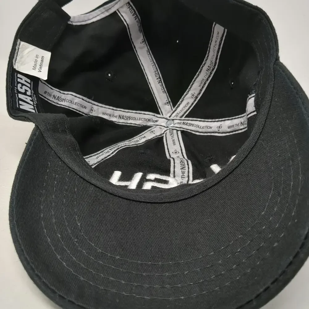 The Nash Collection Baseball Cap Black One Size Slideback Nash Embroidered Hat